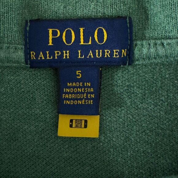 Polo Ralph Lauren Green Short Sleeve Polo Shirt Boy's Size 5 - Picture 3 of 6